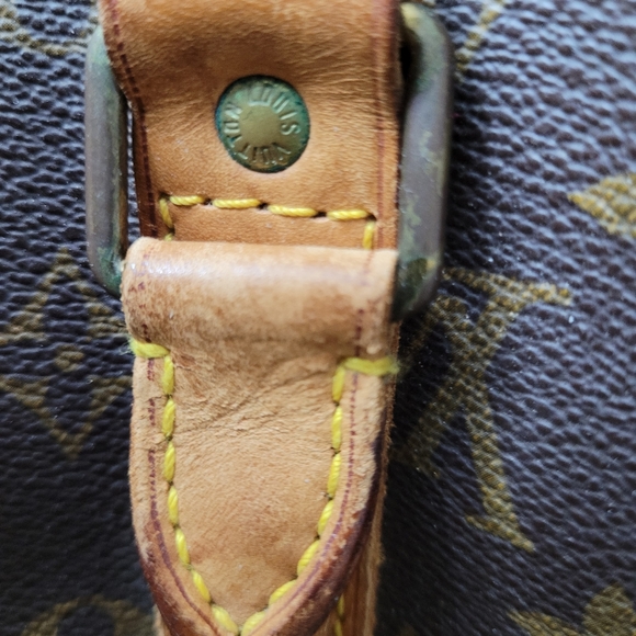 Auth vintage Louis Vuitton monogram keepall 45 (lock included with key) - Picture 10 of 13